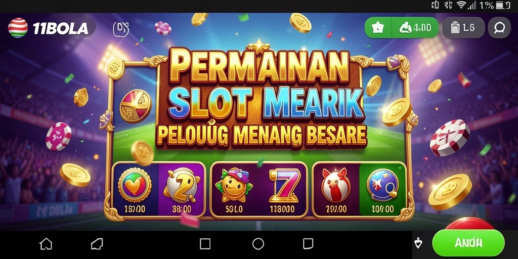 Tampilan menarik dari gameplay slot 11BOLA yang penuh warna.