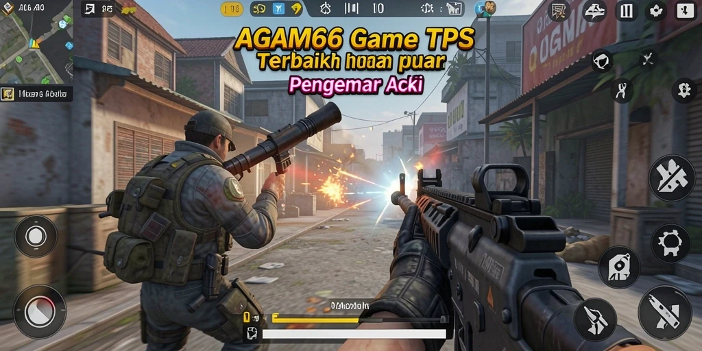 Tampilan gameplay mendebarkan dari AGAM66 dalam aksi TPS.