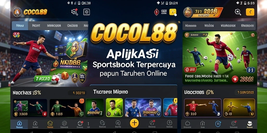 Tampilan antarmuka COCOL88 yang menarik untuk taruhan olahraga.