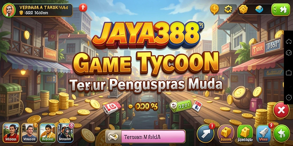 Screenshot gameplay JAYA388 menampilkan keseruan manajemen bisnis.
