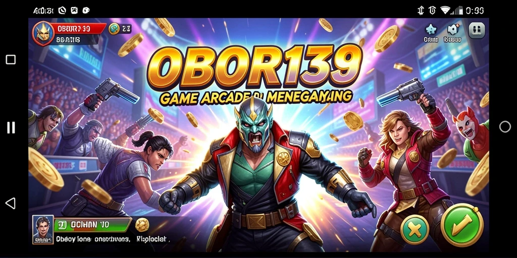 Tangkapan layar OBOR138 menampilkan aksi seru dalam gameplay Arcade.