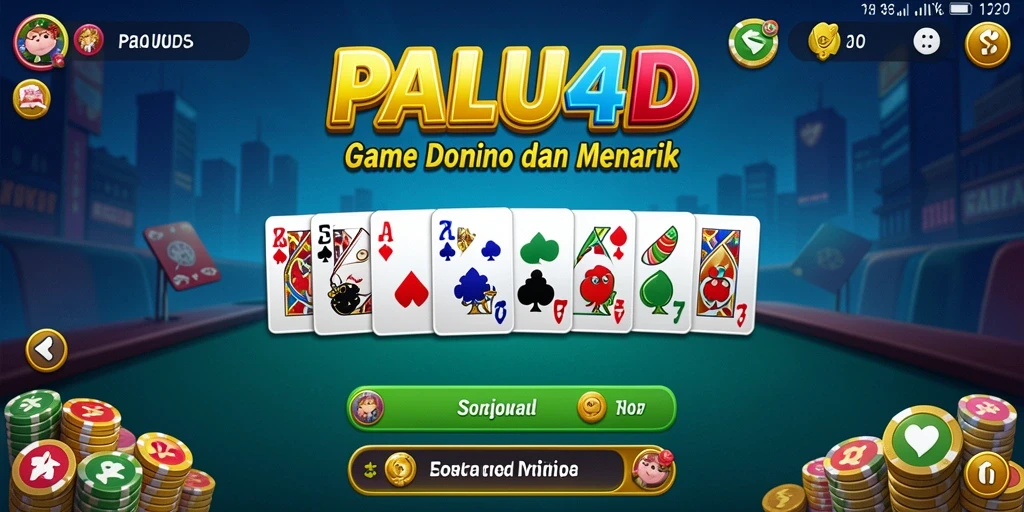 Gameplay seru PALU4D menampilkan keasyikan bermain Domino.