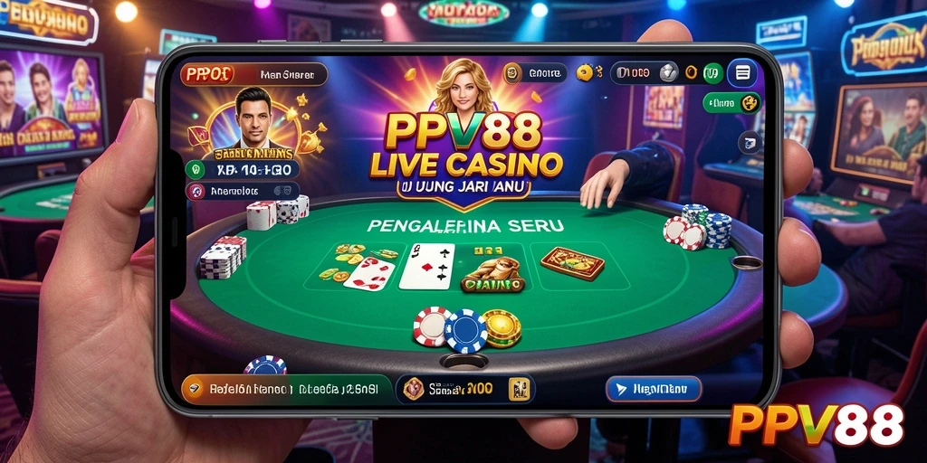 Tampilan utama PPV88 menunjukkan pengalaman Live Casino yang menarik dan interaktif.
