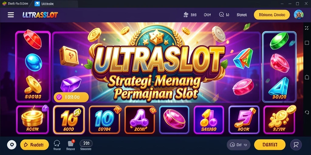 Tampilan gameplay strategis dalam ULTRASLOT yang mengasah keterampilan Anda.